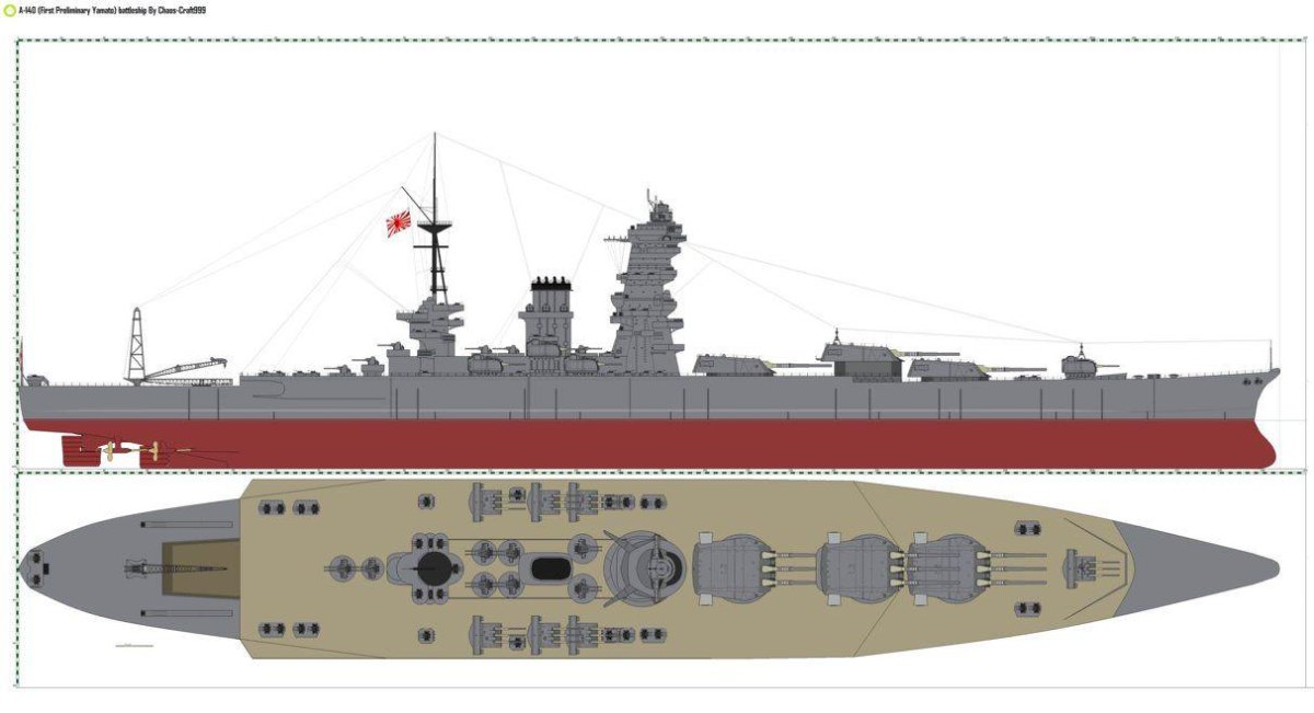 Суперлинкор Ямато a-150
