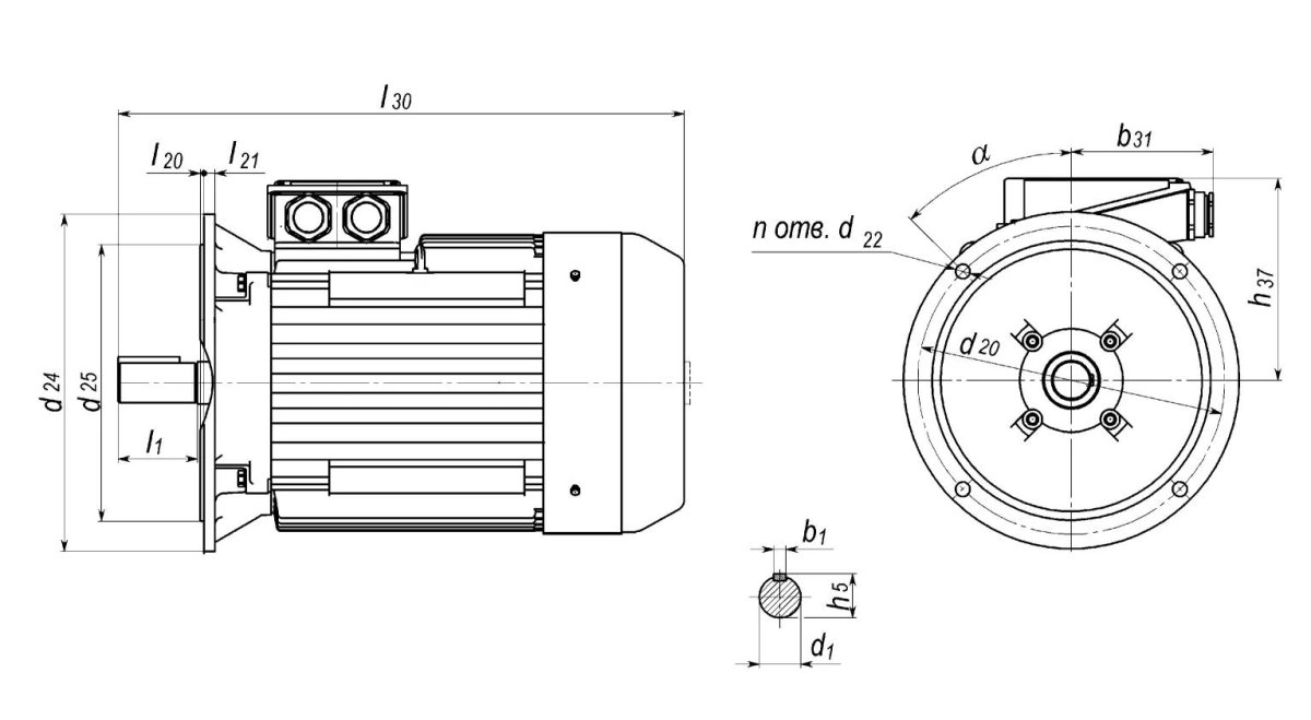 Электродвигатель 0 75 КВТ 3000 чертёж