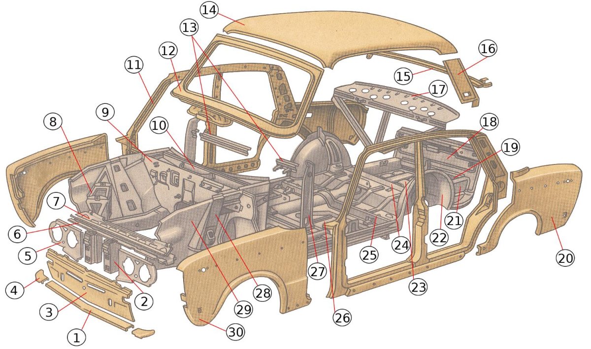 Детали кузова ВАЗ 2107