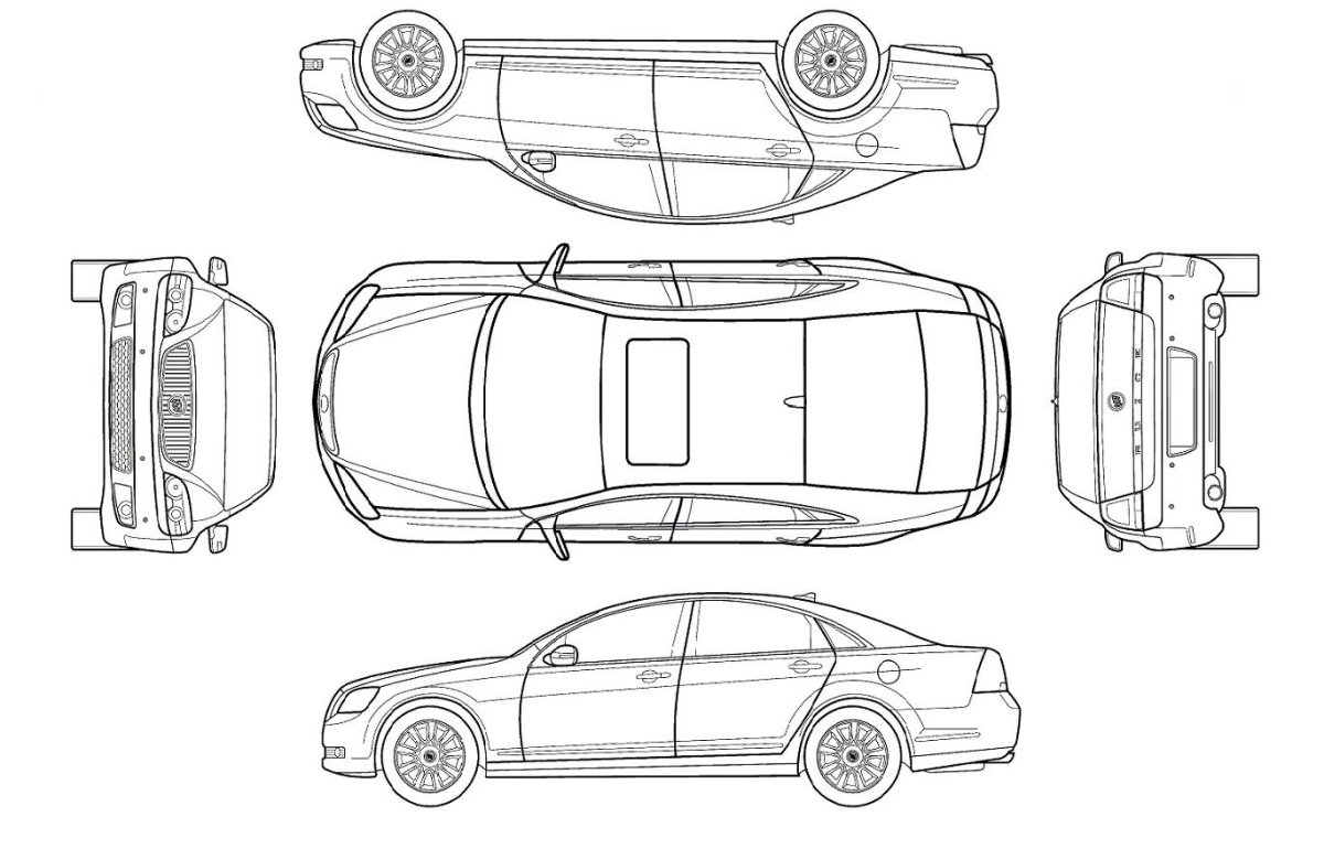 Схема замера толщины ЛКП