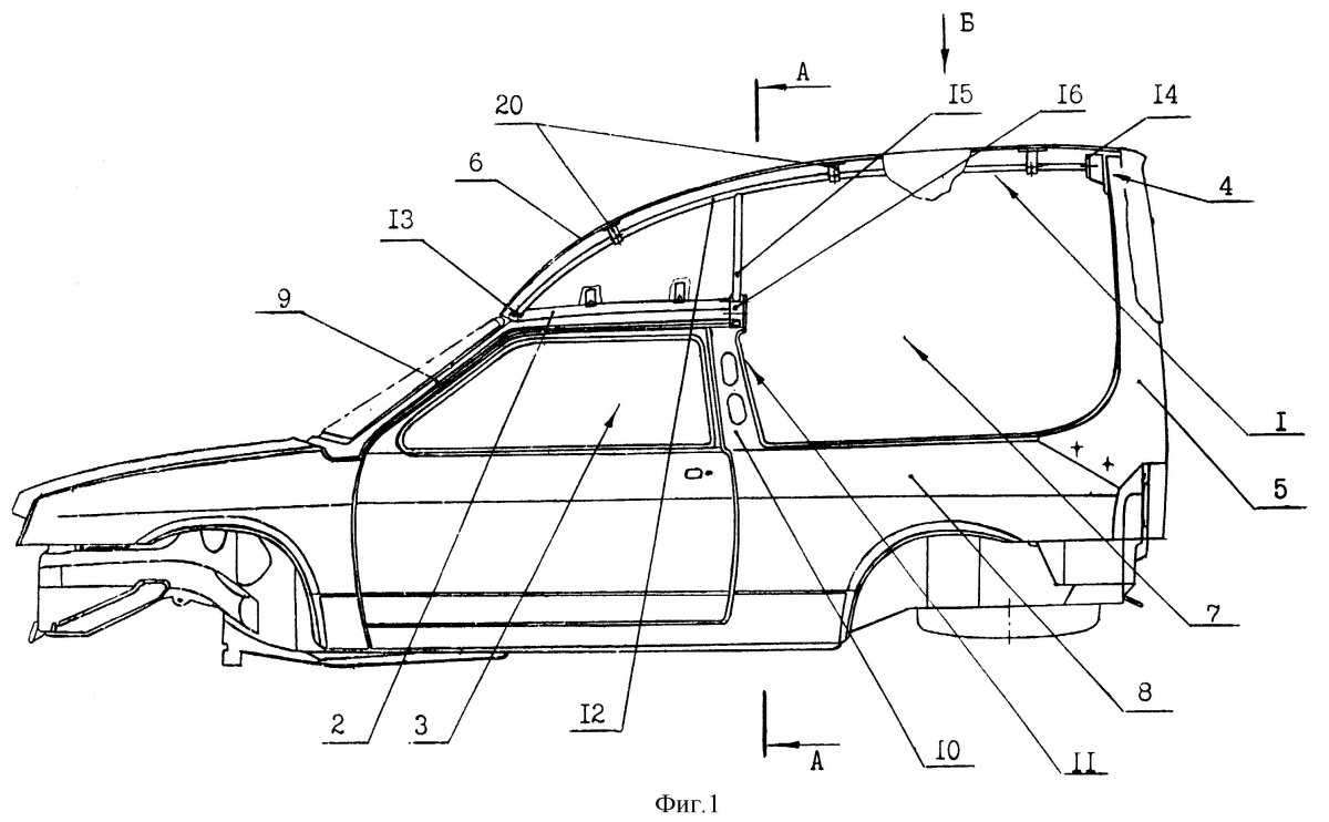 Москвич 2141 схема кузова