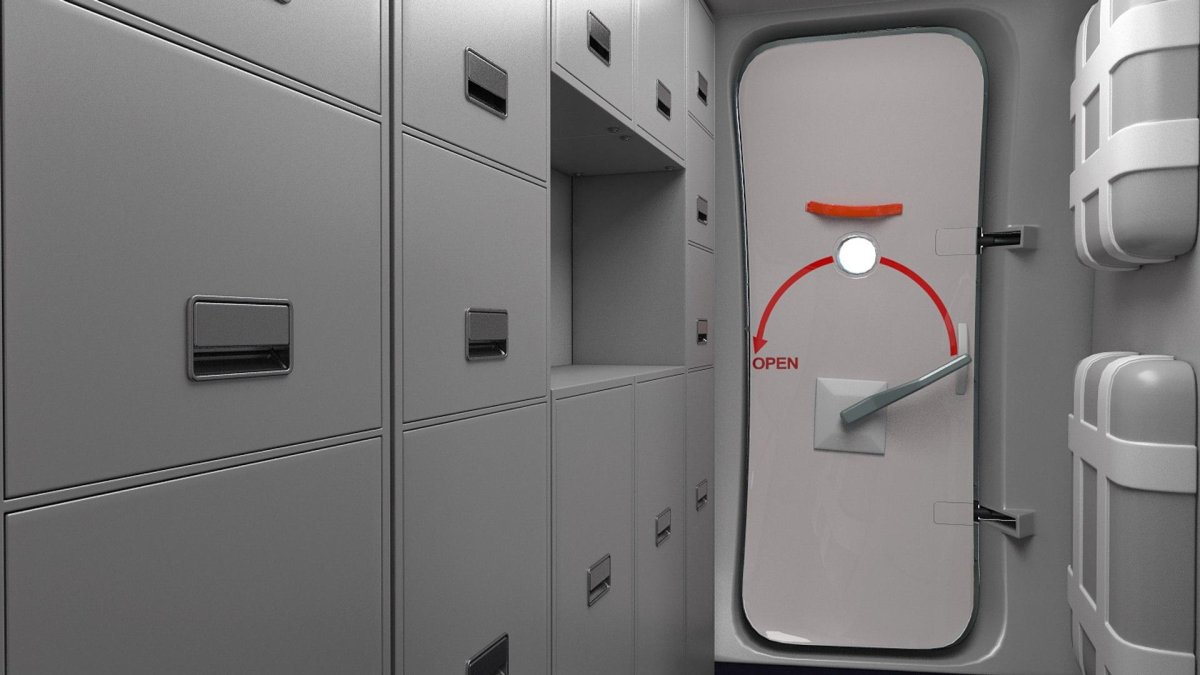 Дверь Боинга изнутри 737 800