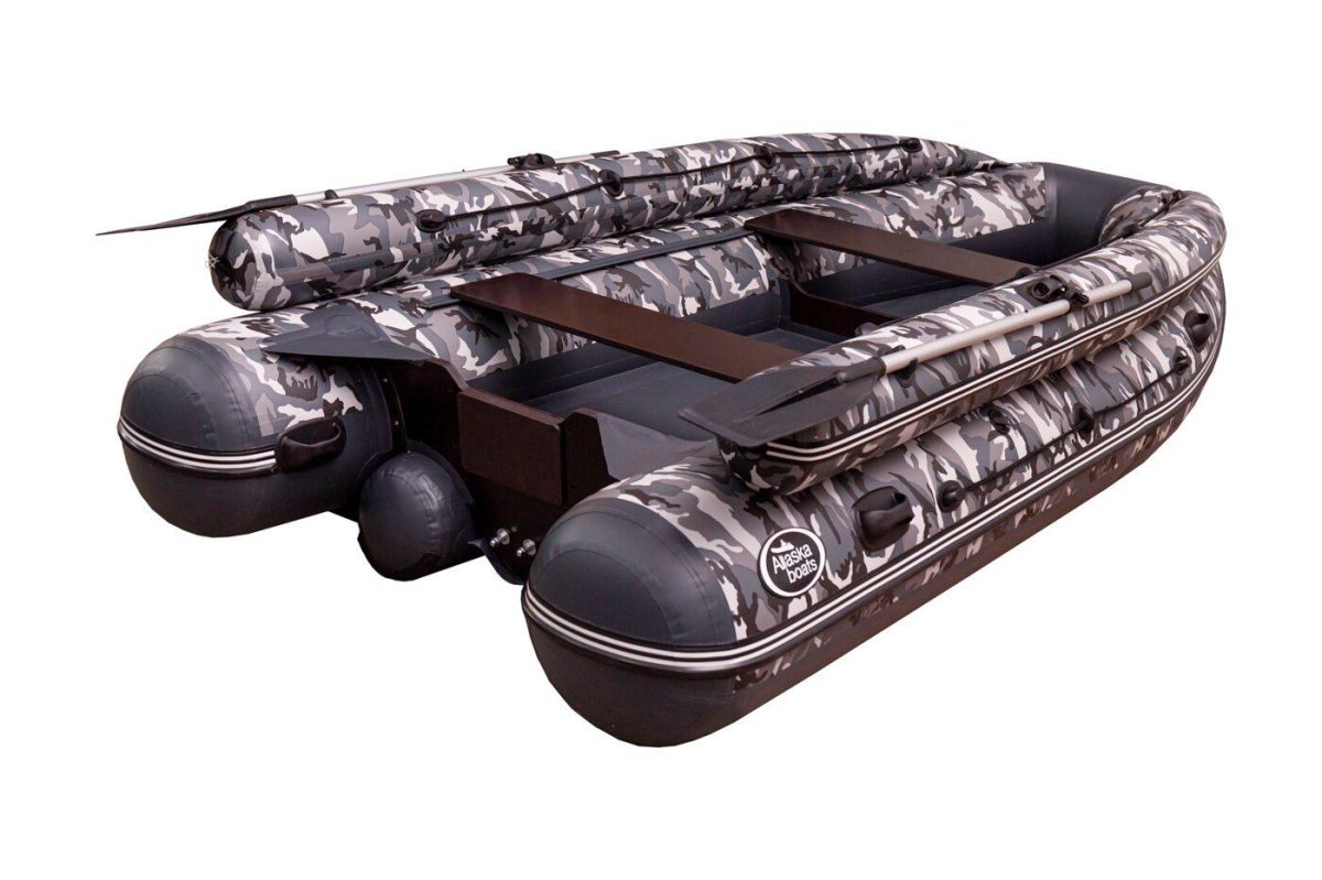 Лодка ПВХ "Allaska-Drive 360" КМФ (лес)