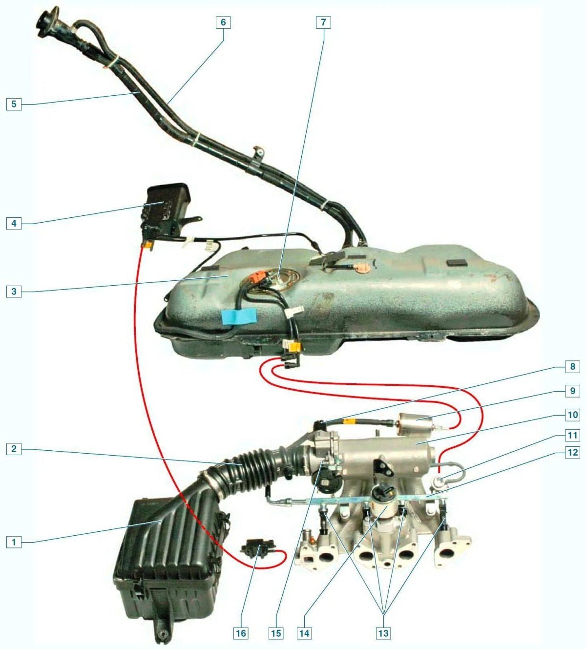 Топливная система бак Daewoo Nexia 8 клапанов