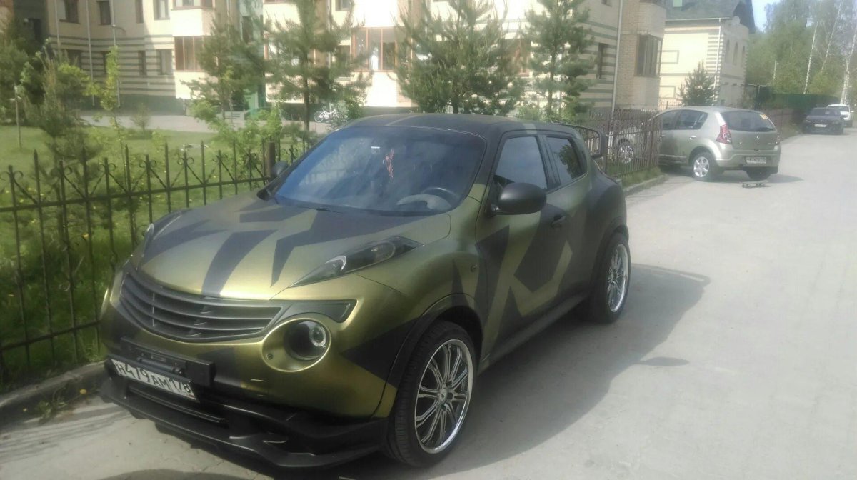 Nissan Juke перекраска смена цвета