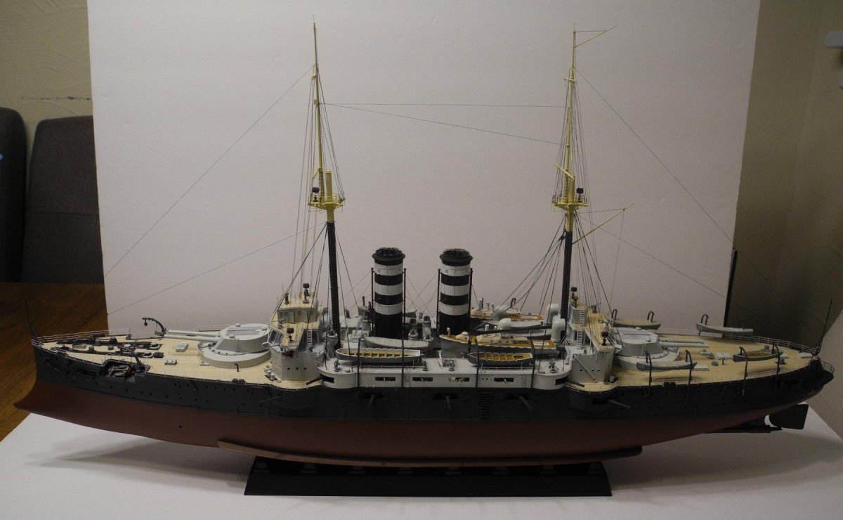 Модель броненосца Микаса 1 200