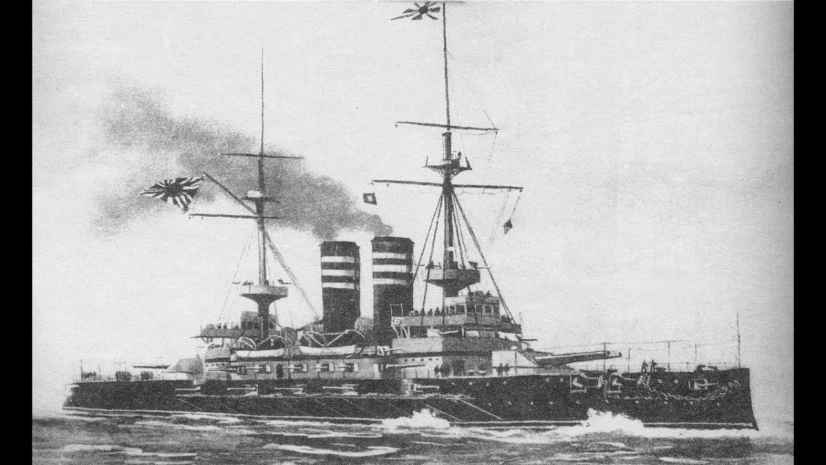 Броненосец Микаса 1904