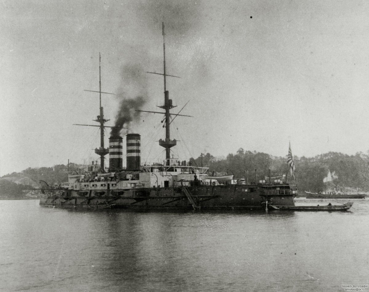 Эскадренный броненосец Микаса 1905 год