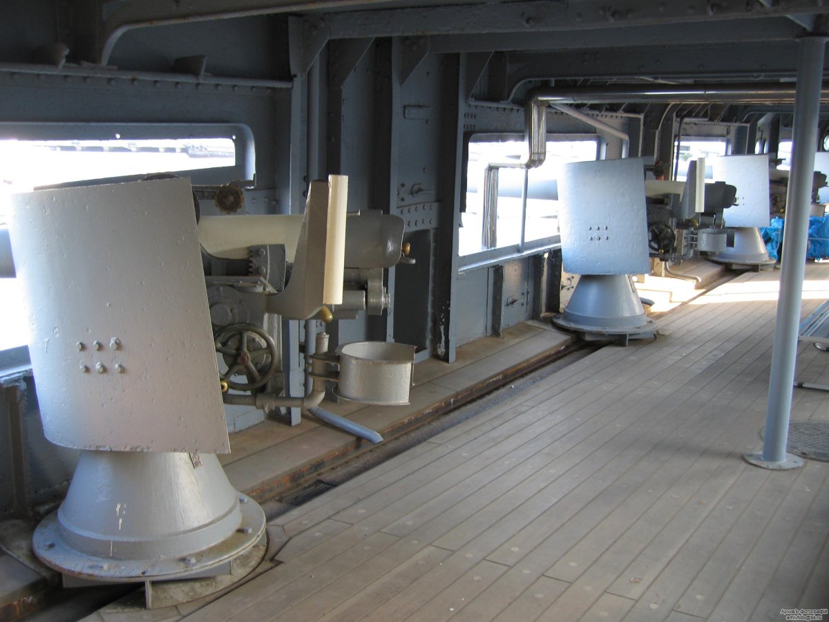 Броненосец Микаса внутри