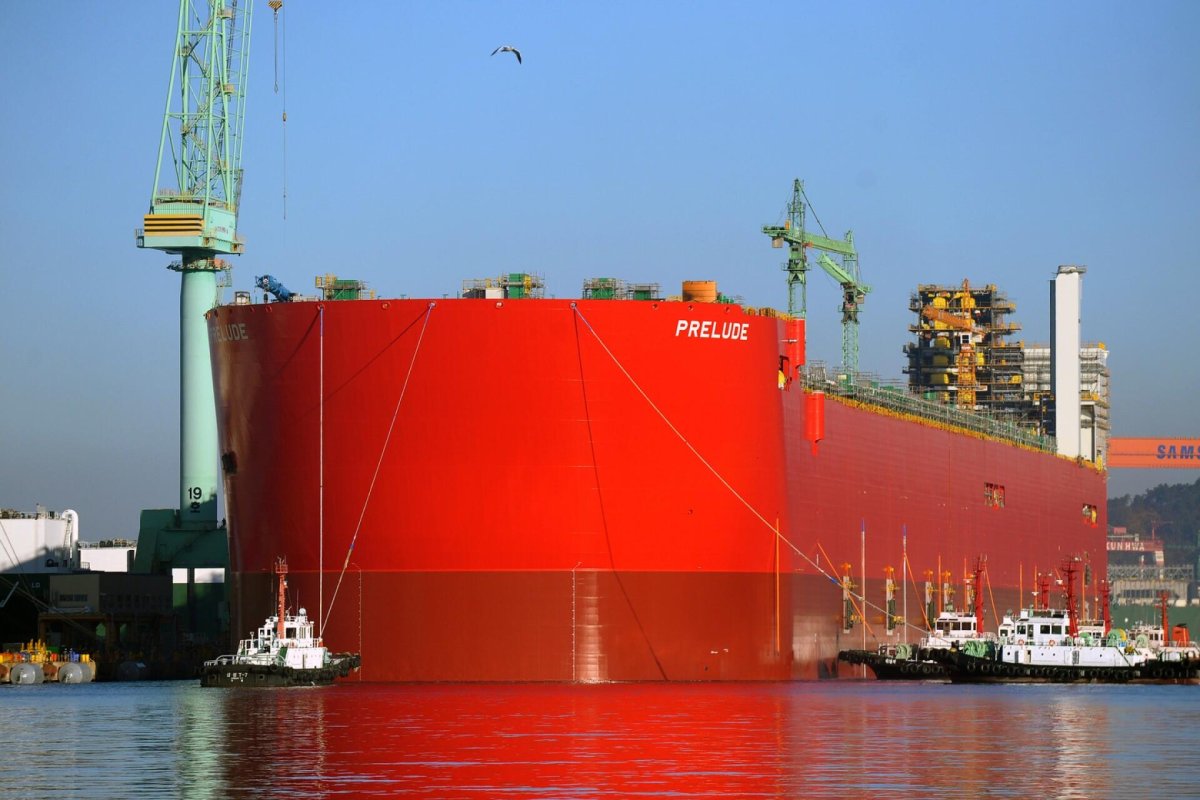 Самый большой корабль в мире Prelude FLNG