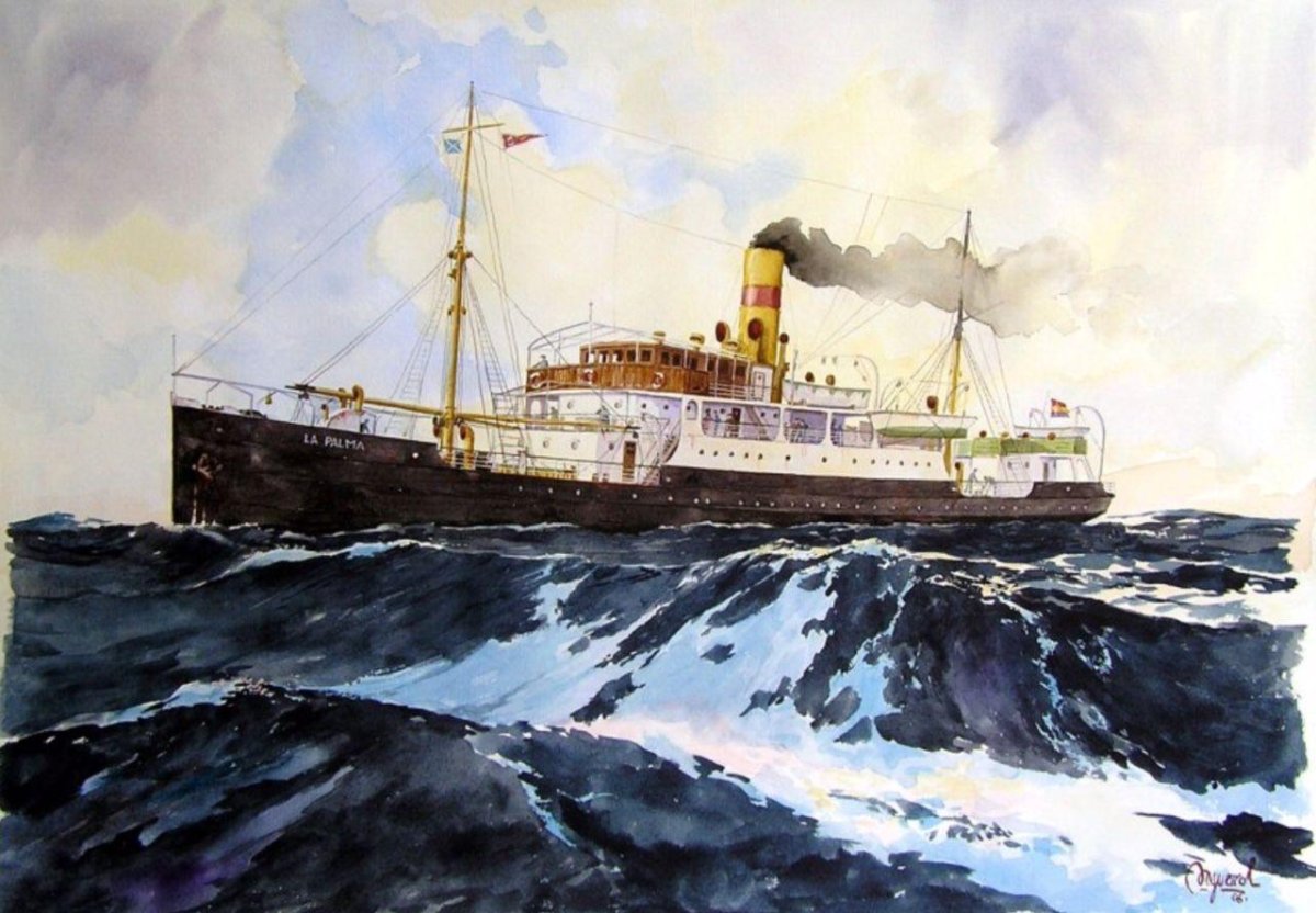 Пароход арт