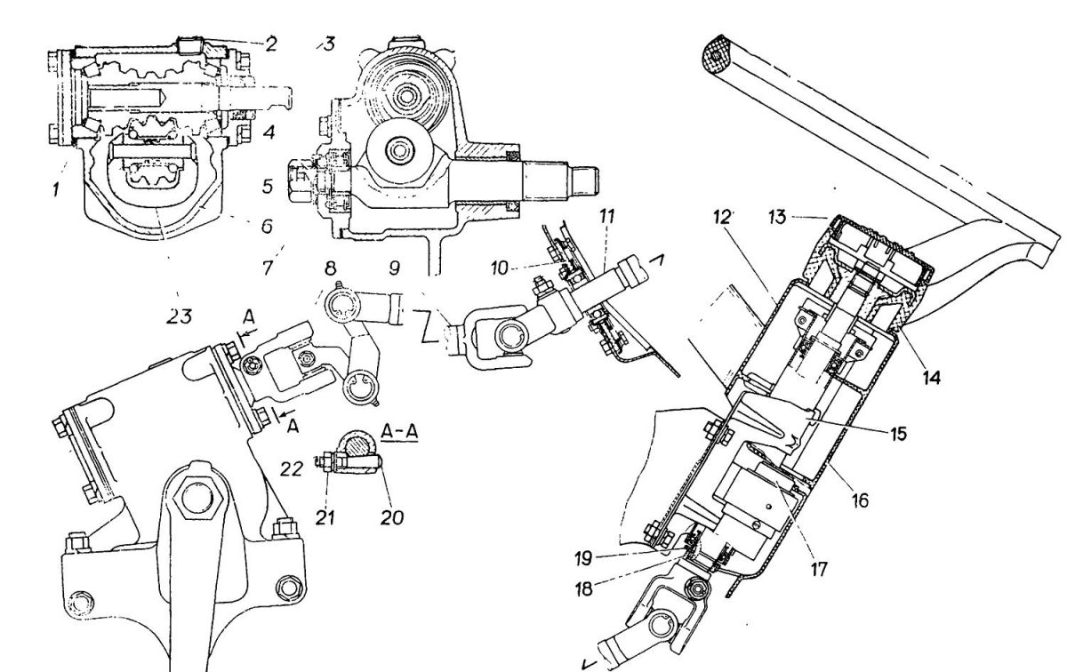 Рулевой механизм автомобиля ГАЗ-3307