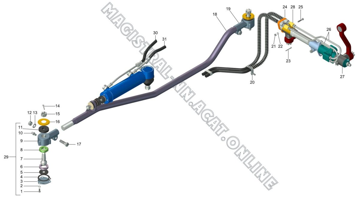 Рулевое управление ГАЗ 3308