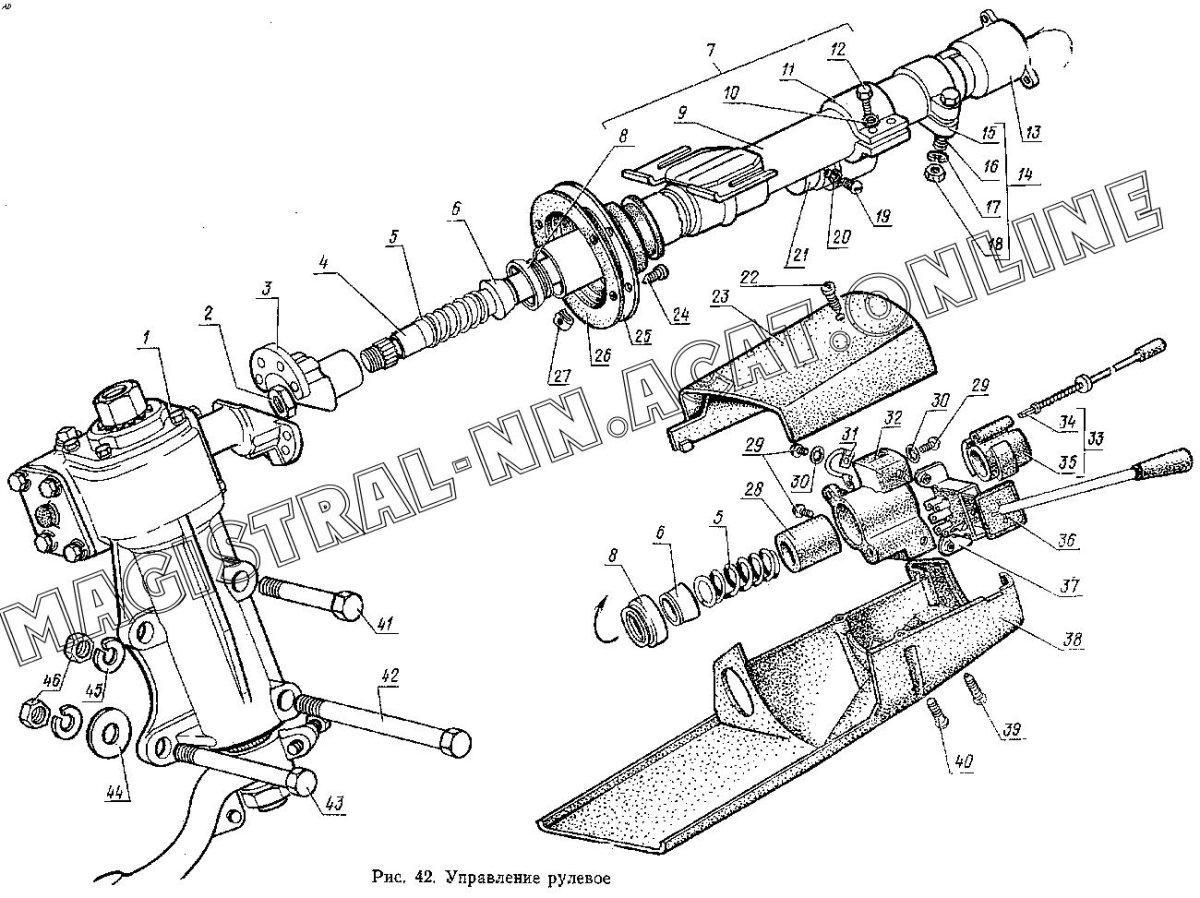 Рулевое управление ГАЗ 31029