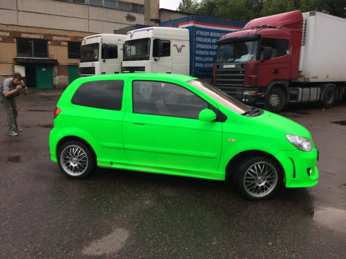 Hyundai Getz в пленке