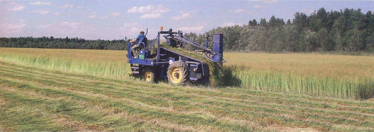 Техника для уборки льна долгунца