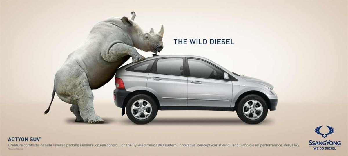 Креативная реклама автомобилей