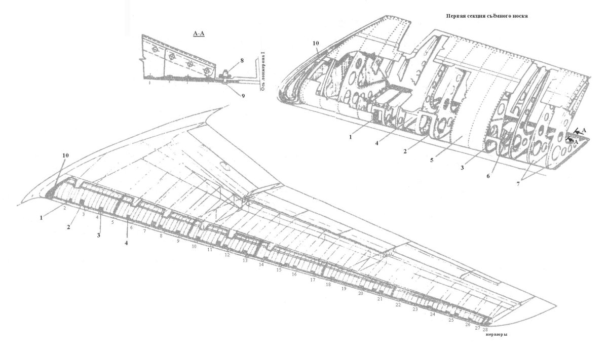 Кессон центроплана самолета АН 124