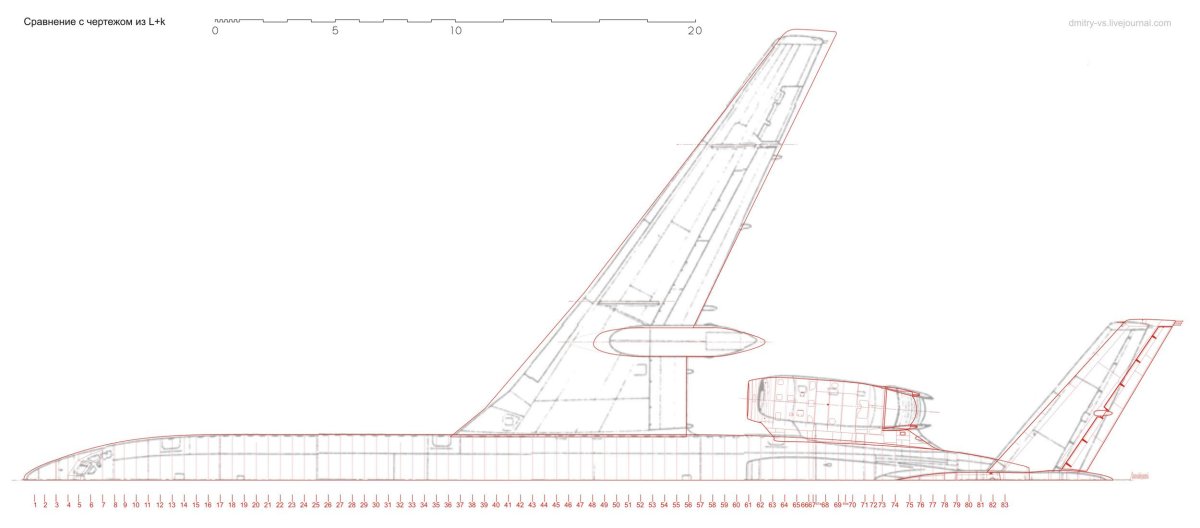Ту 154 чертеж