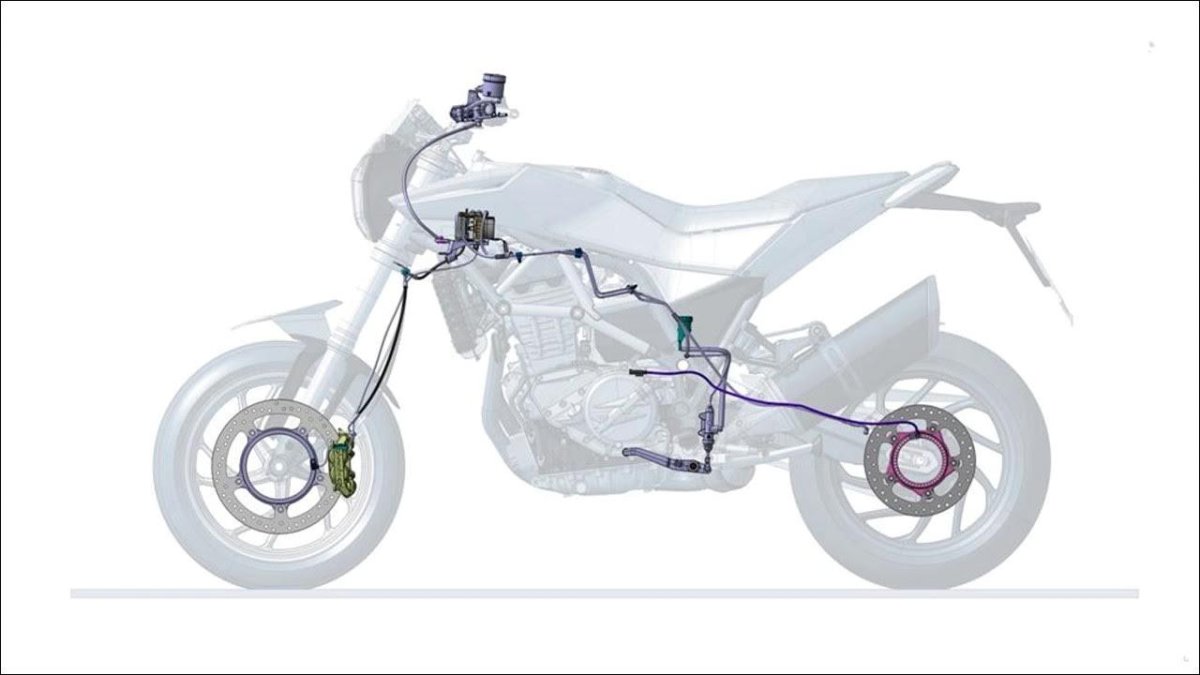 BMW k1200s блок АБС