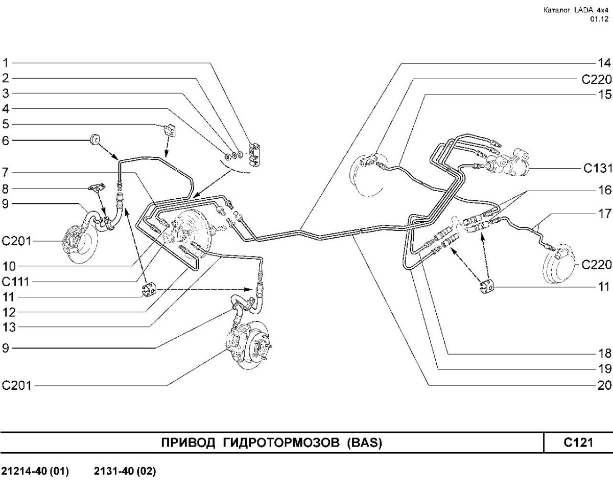 Тормозная система Нива 21214