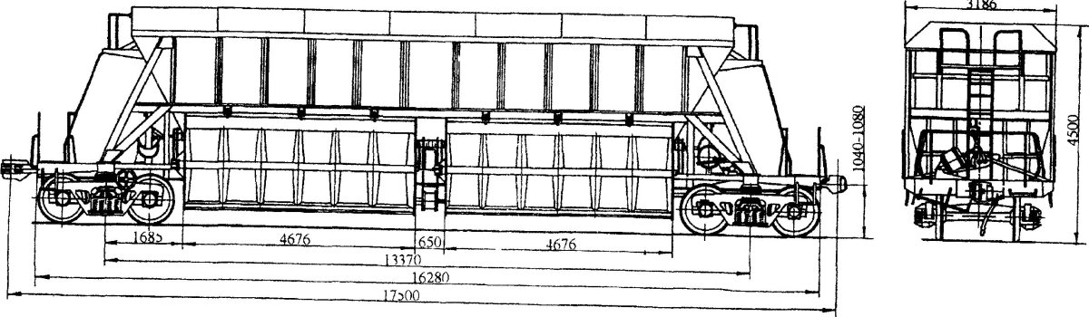 Хоппер для перевозки торфа модель 22-473