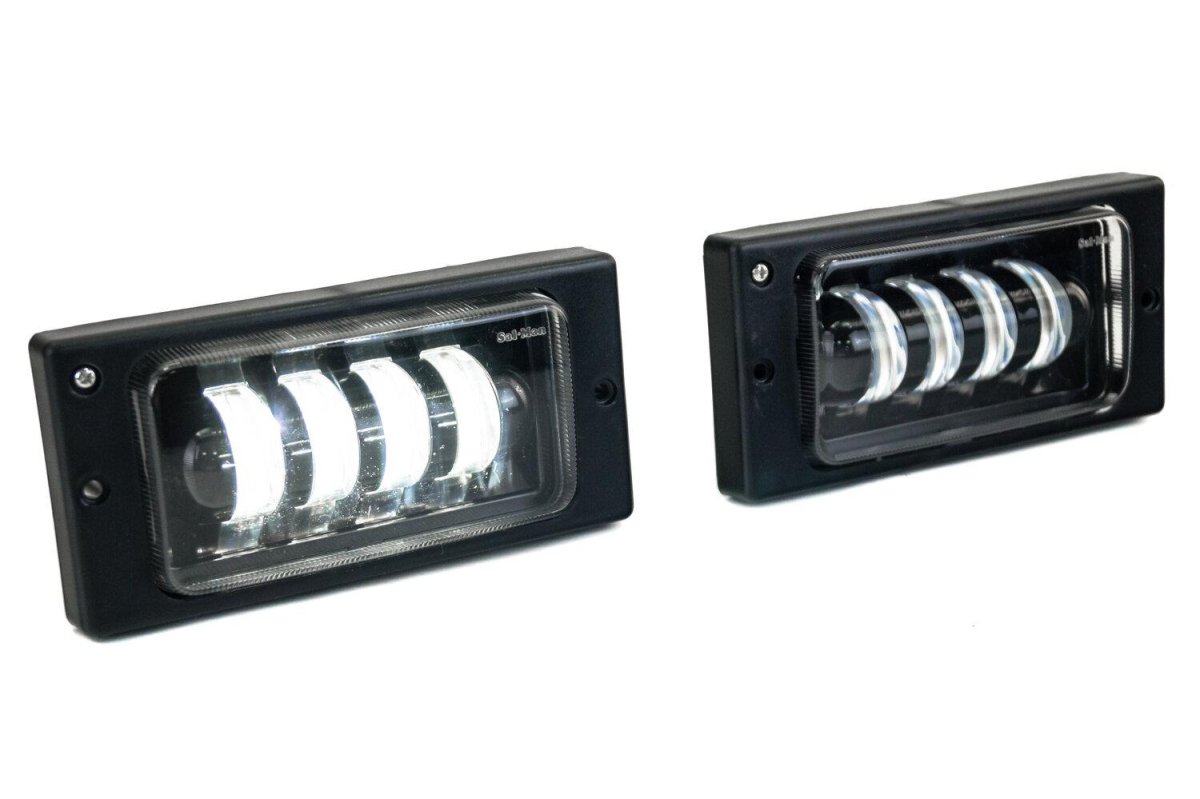 Светодиодные противотуманные фары на Шевроле Нива до рестайлинга