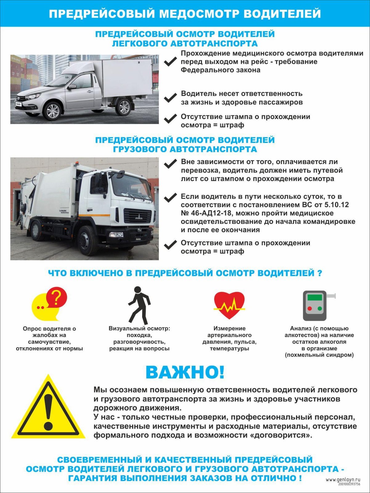 Медицинский осмотр водителей