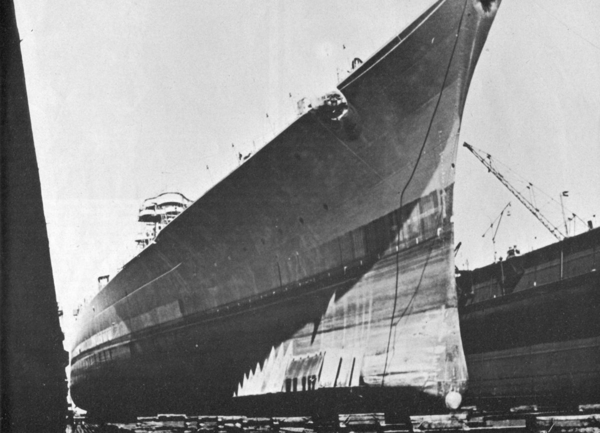 Линкор бисмарк спуск на воду