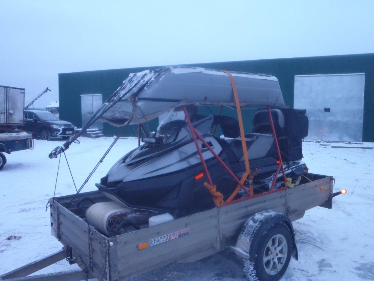 Нива 2121 прицеп снегоход Буран