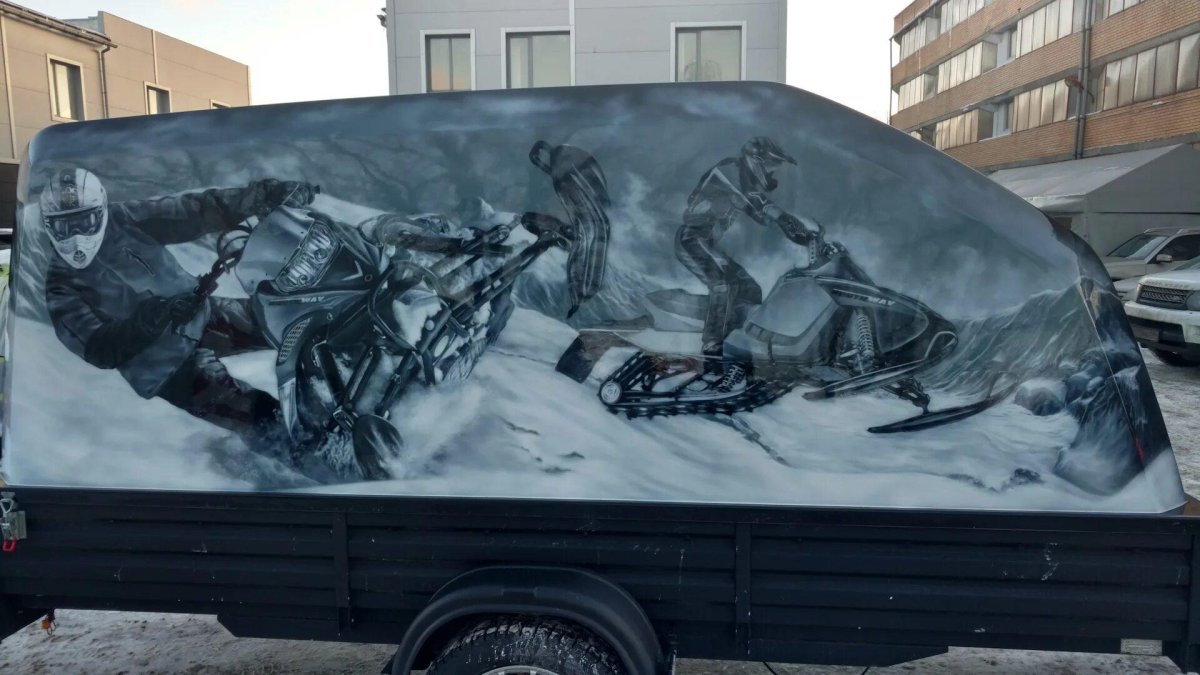 Аэрография на прицепах