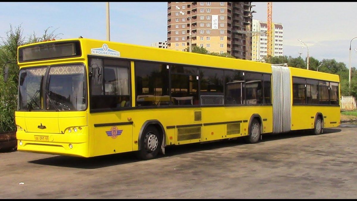 МАЗ 105 автобус гармошка