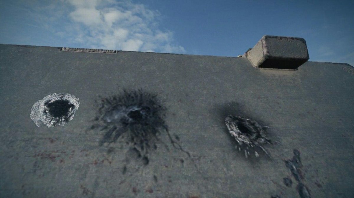 Броня пробитая кумулятивным снарядом