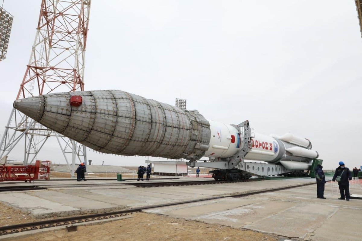 Взлетающая ракета Байконур