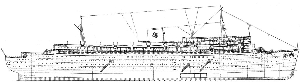 Корабль Вильгельм Густлофф чертежи