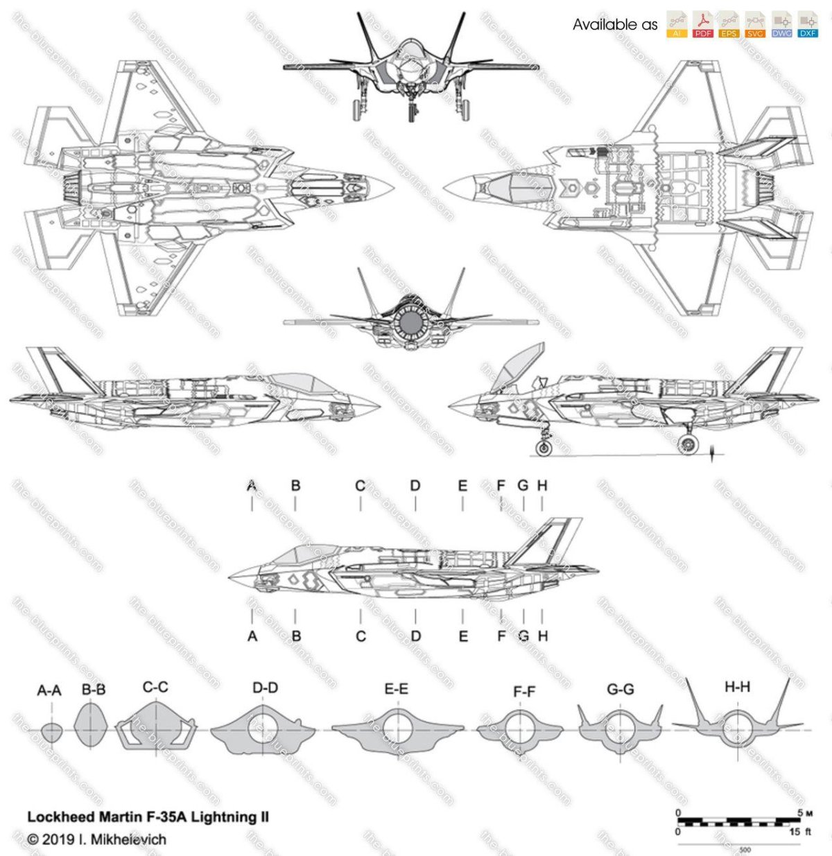 F-35 Lightning II чертеж