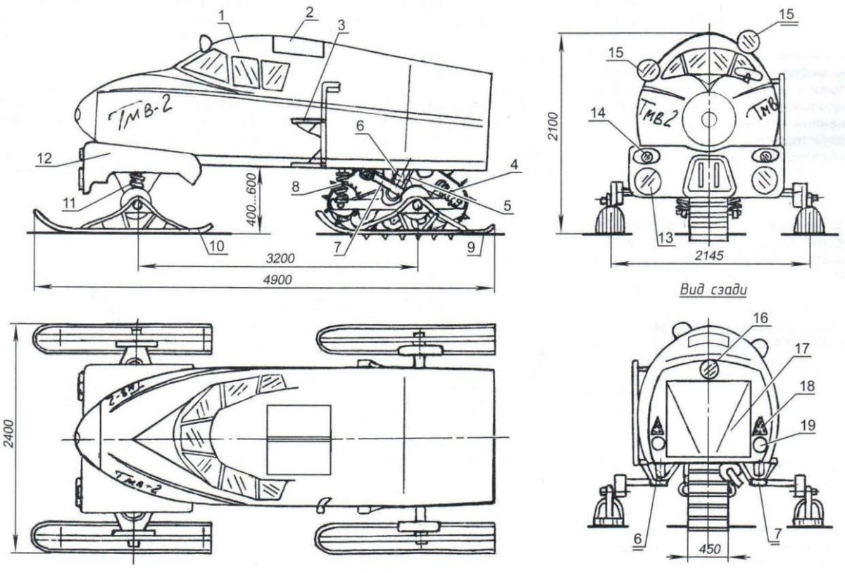 Снегоход Буран Размеры габариты