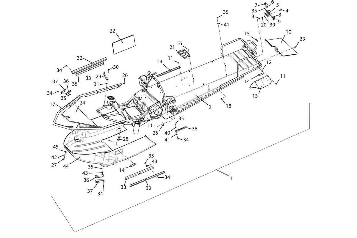 Рама снегохода Тайга 500