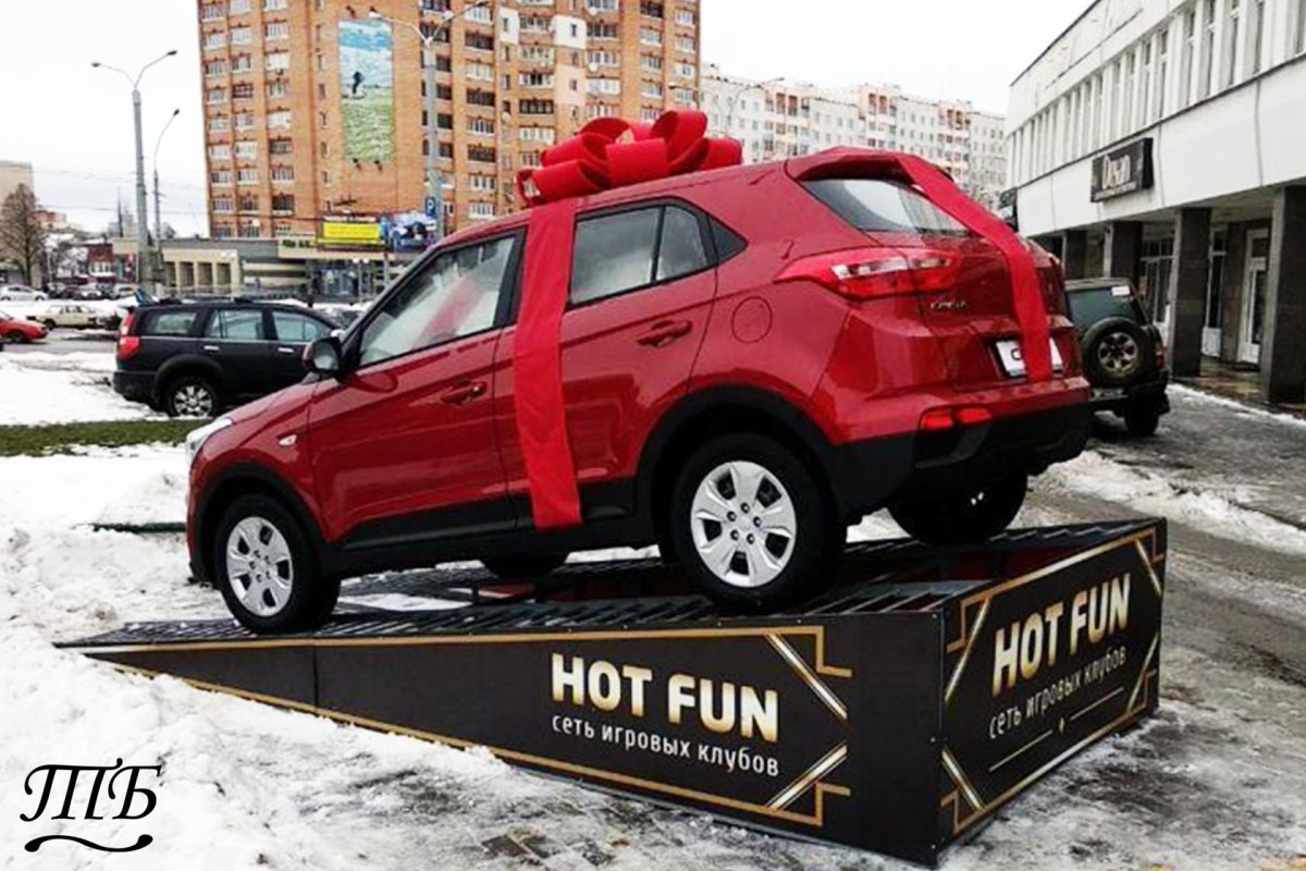 Подиум для автомобиля