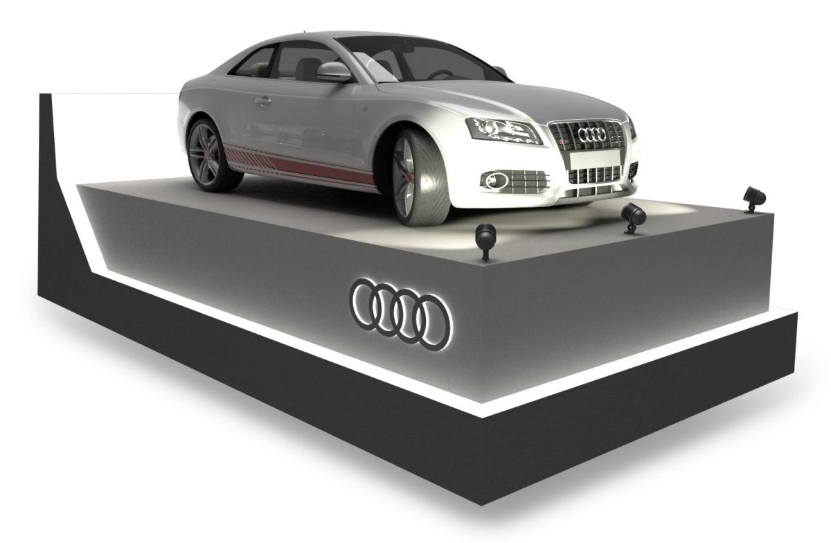 Рекламный подиум для авто