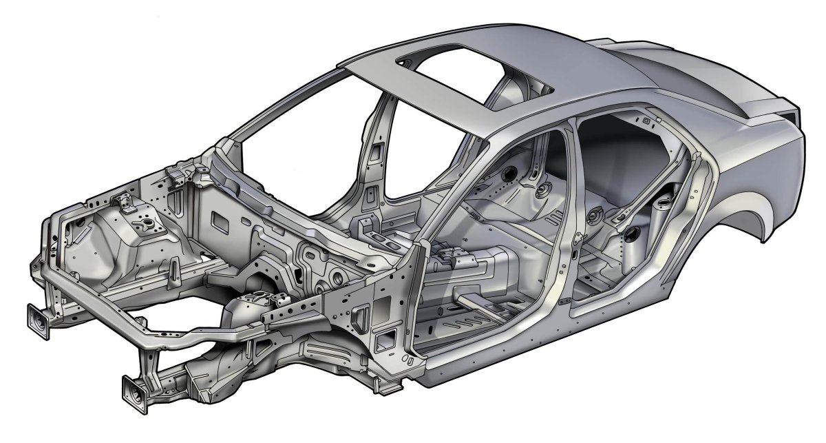 Несущий кузов Volvo s60 2015