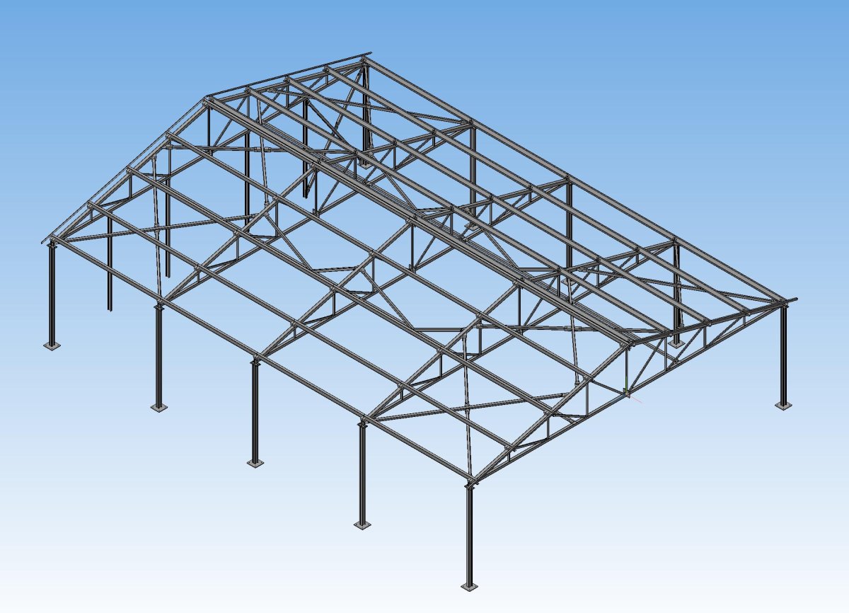 Каркас прямостенного Ангара 6*24*12