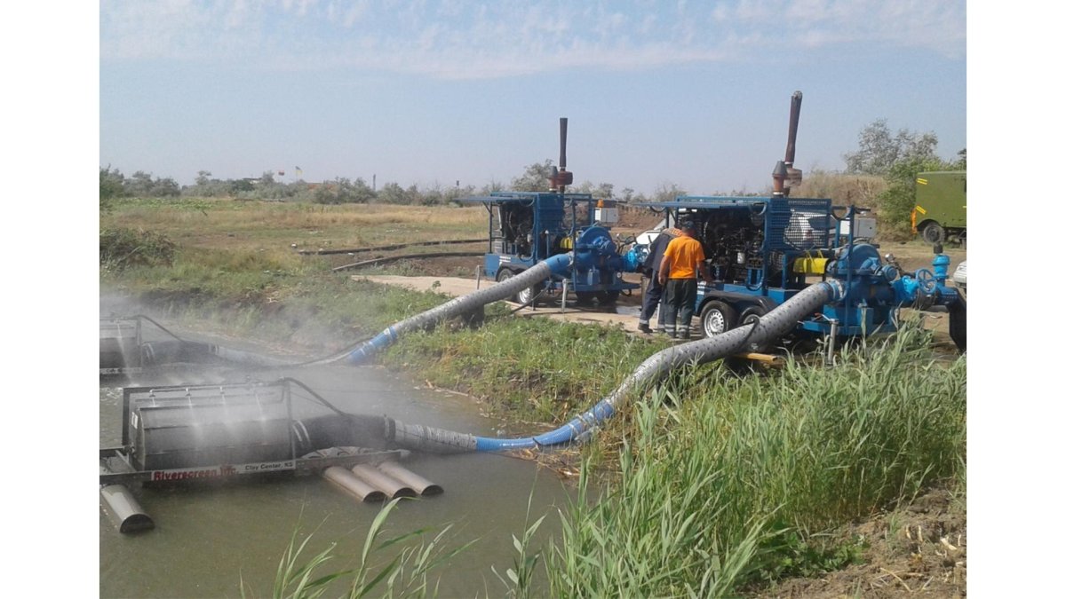 Дизельная насосная станция для орошения полей СНП 50-80