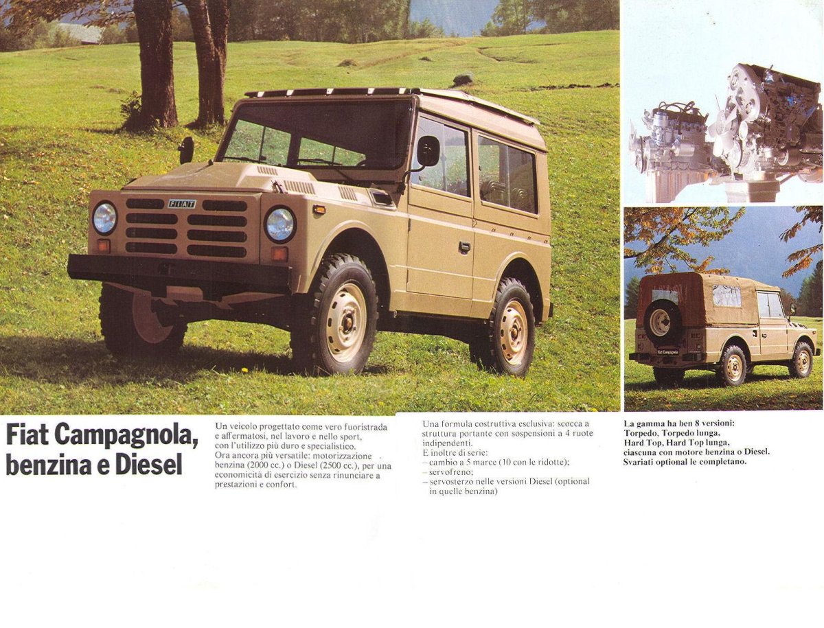 Fiat Campagnola чертежи
