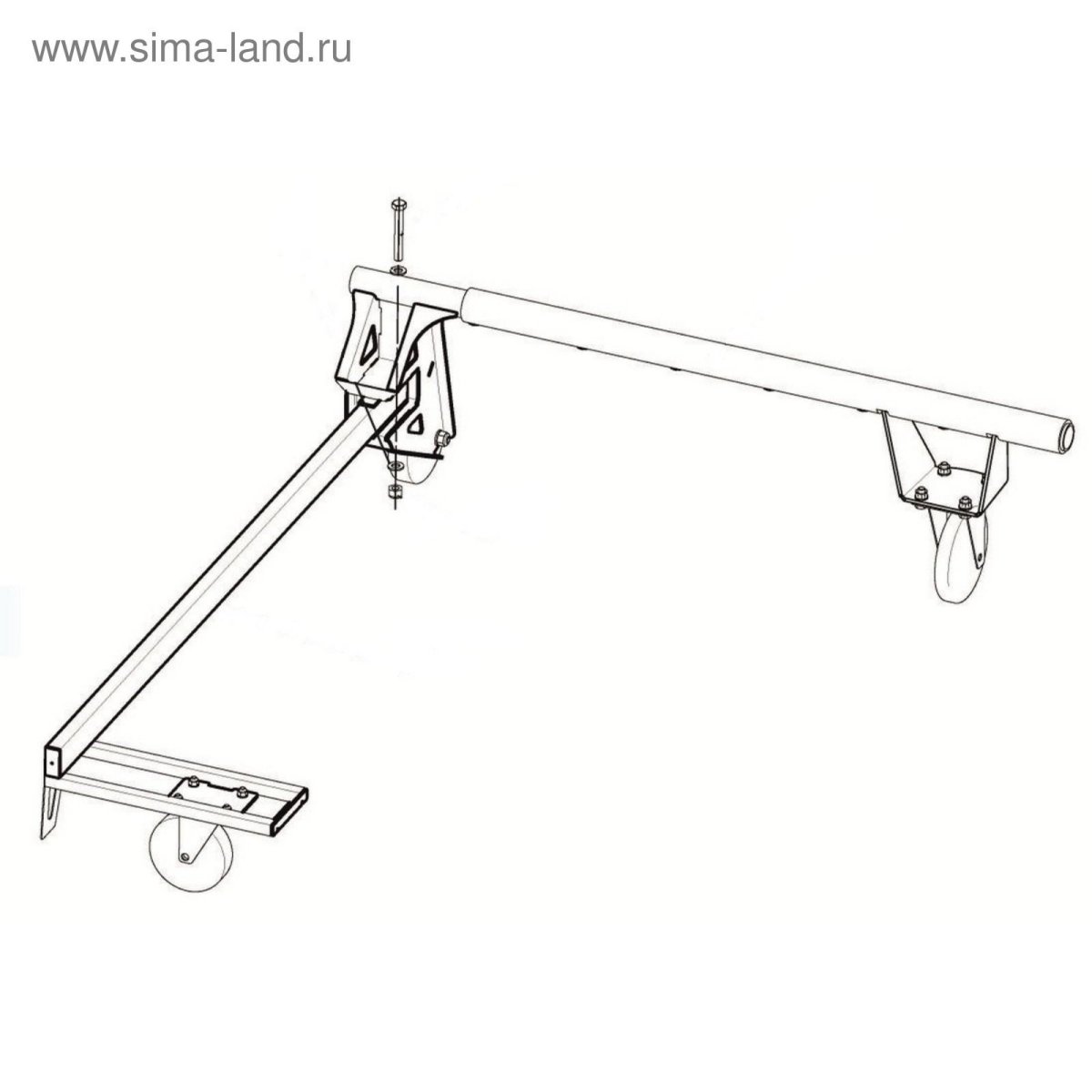 Кантователь для снегохода + комплект крепежа 444.0030.1