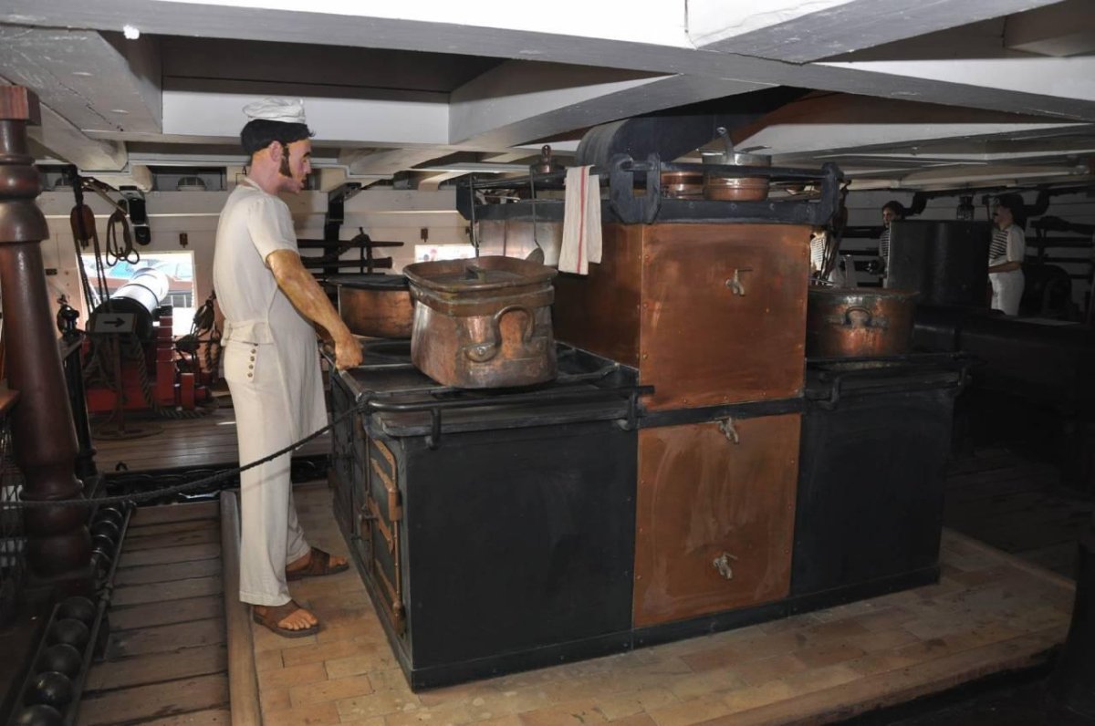 Камбуз на парусном корабле 18 века