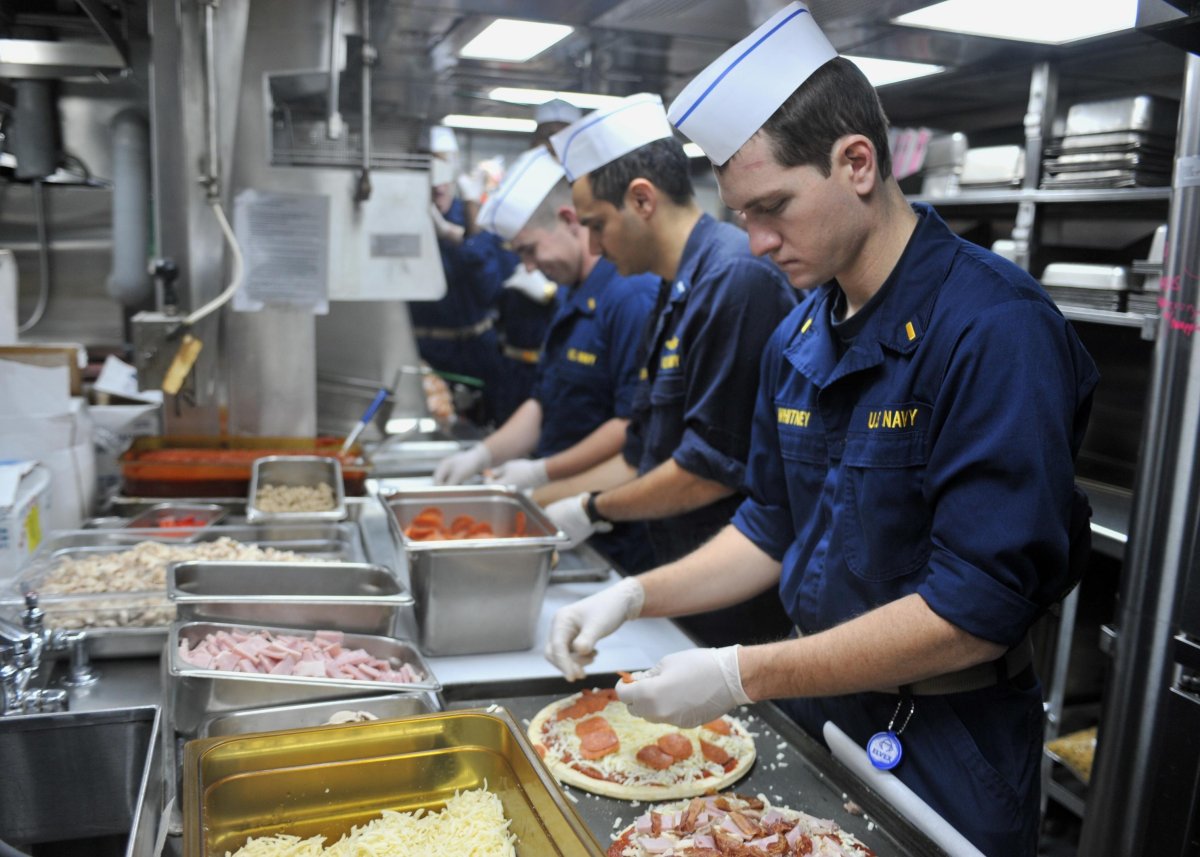 Камбуз на военном корабле