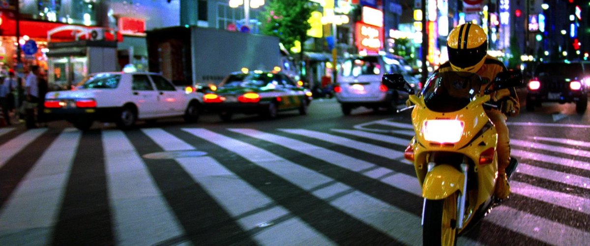 Ума Турман на мотоцикле убить Билла