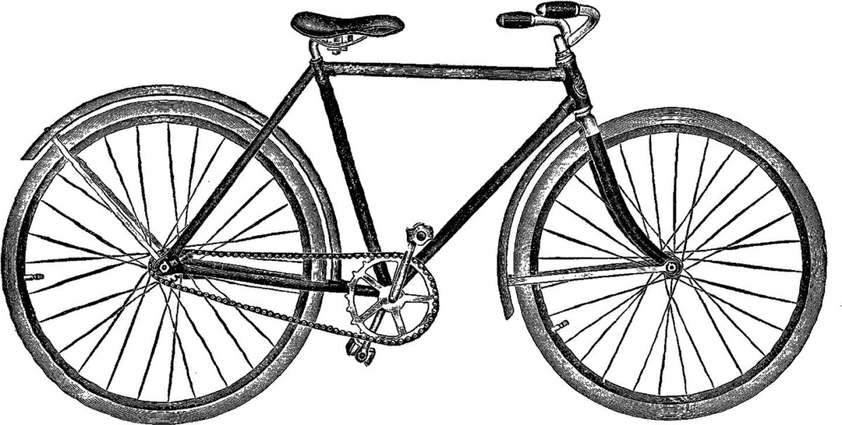 Старинный велосипед