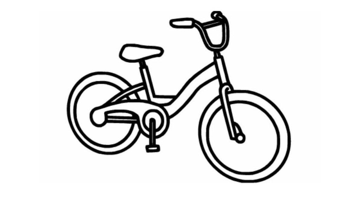 Велосипед раскраска